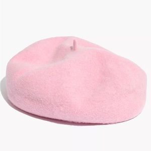 Brixton Pink Wool Beret